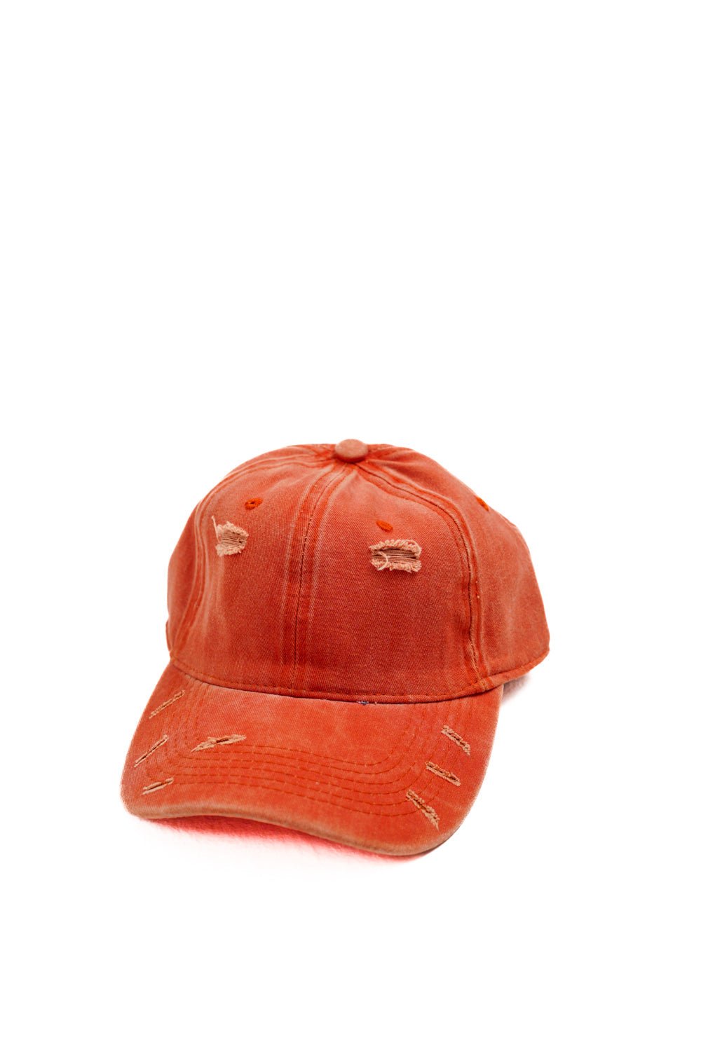 Peach Distressed Cap - KOO PROJECT®